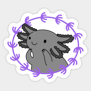 Axolotl Grey Sticker